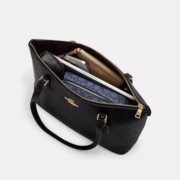 🍒 Gallery Tote Bag In Signature Canvas With Cherry Print - Picture 6 of 11